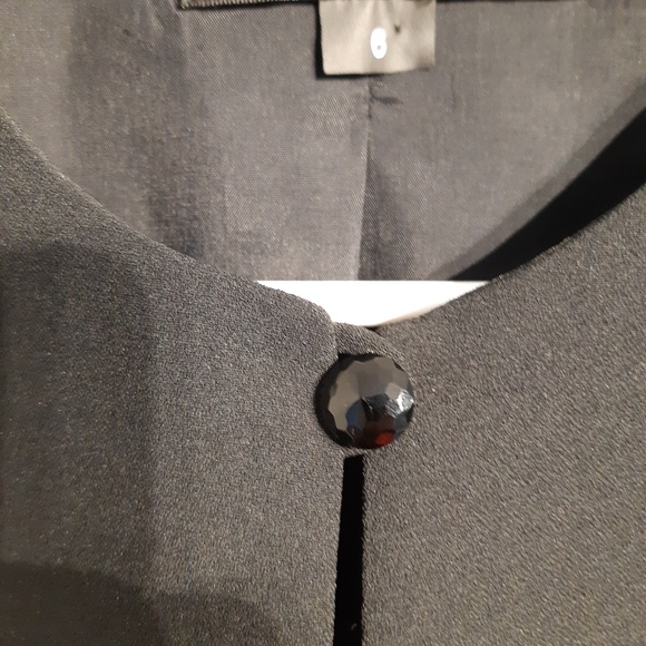 Selina classic blazer/jacket beads black size 6 - Picture 4 of 5